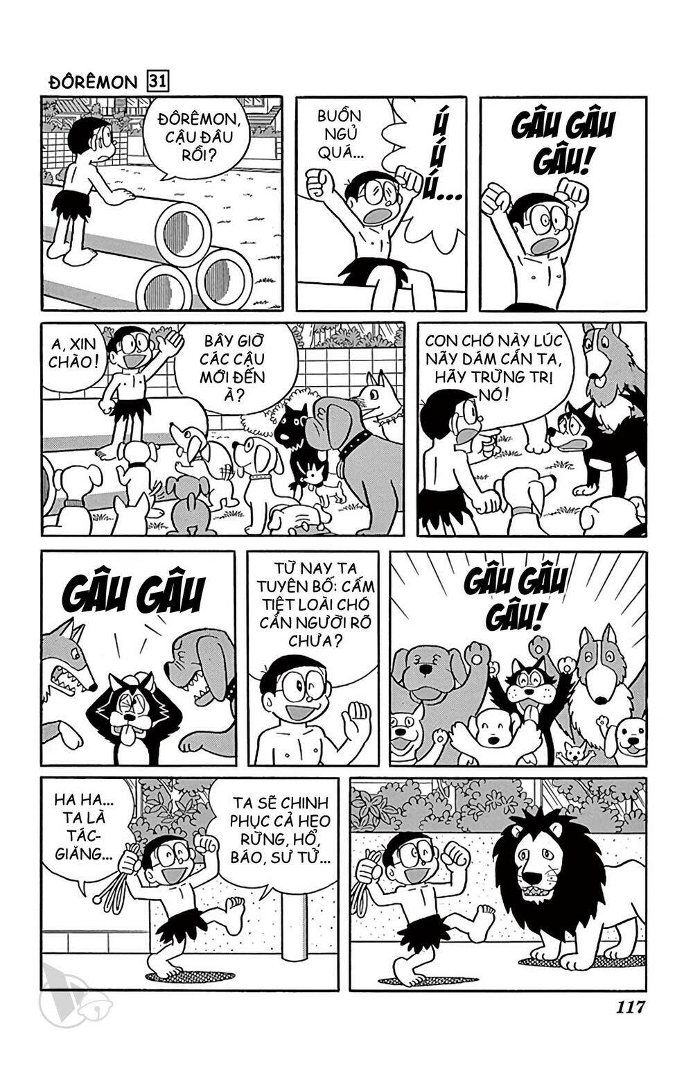 doraemon chapter 558: quần đùi tarzan - Trang 2